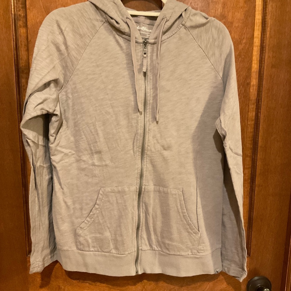Eddie Bauer Gray Zip-Up Hoodie